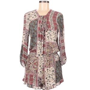 NEW American Eagle Cream Floral Print Romper